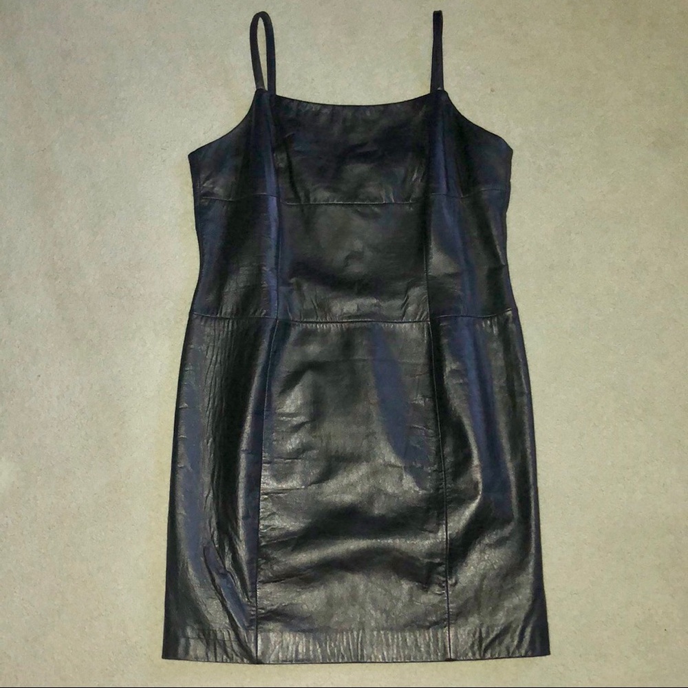NWT 100% Genuine Leather August Silk Dress Sz 14